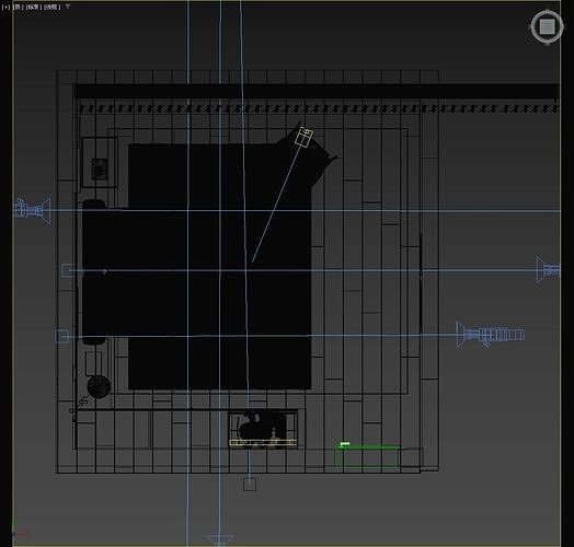 Modern bedroom 3D model 6