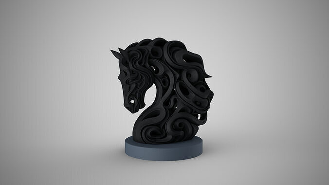 Horse Carved Decor 3D print model