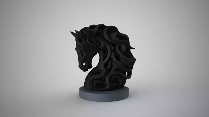 Horse Carved Decor 3D print model