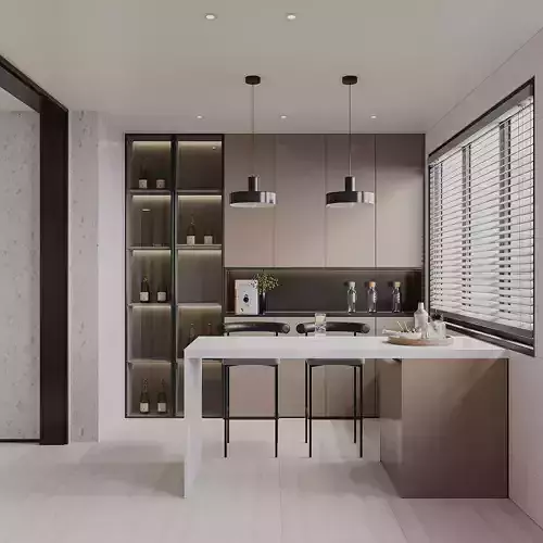 Modern simple  restaurant