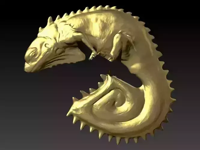 chameleon Iguana Pendant