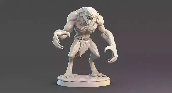 Printable Creature 01 Attack Pose 