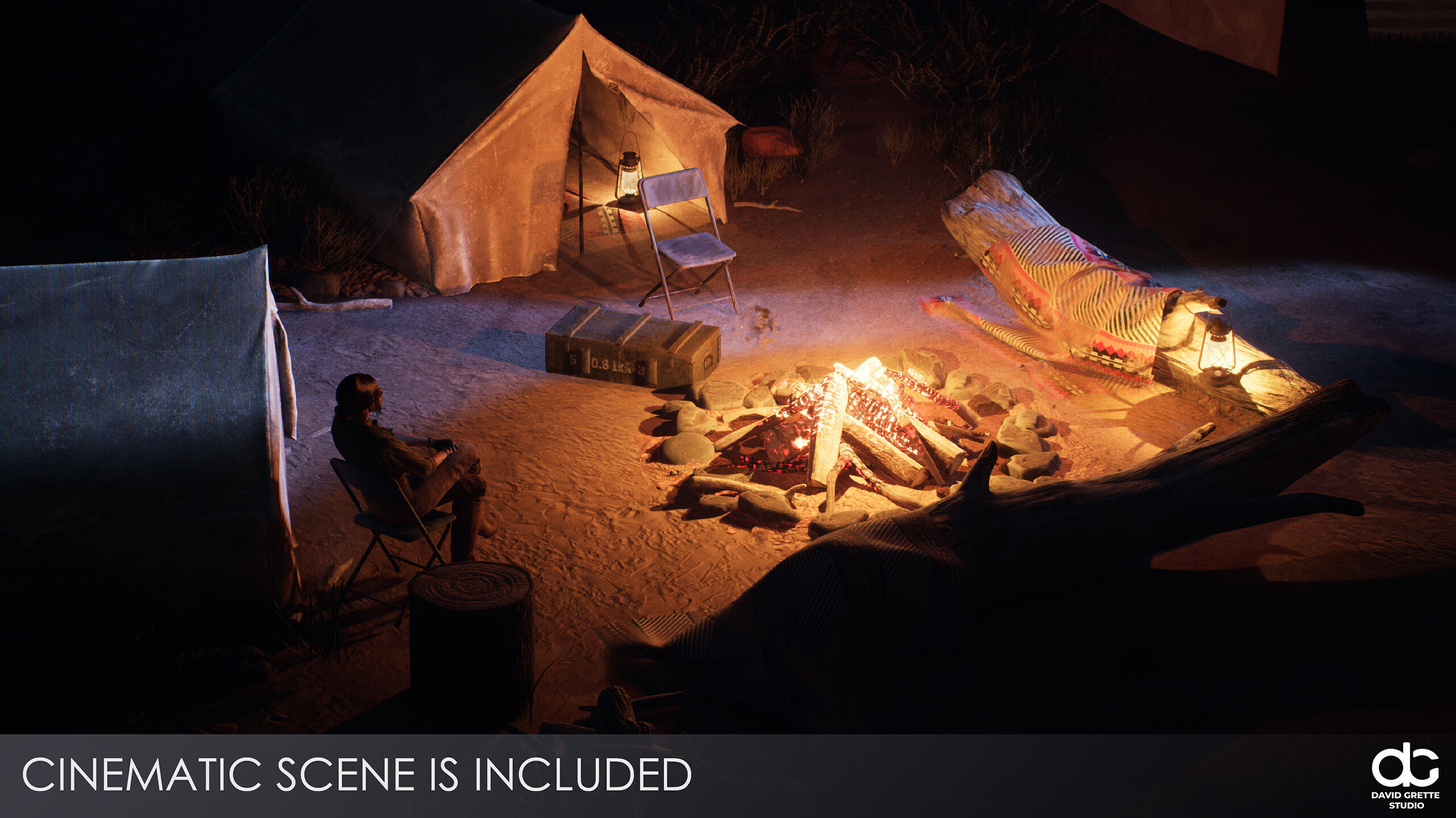 Western Character Mary - Survival Shooter Cowboy Cowgirl Woman Low-poly 3D model_5