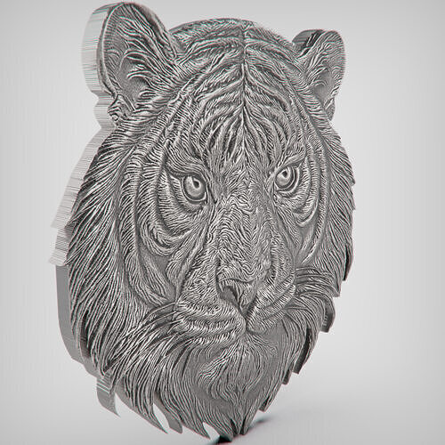 TIGER FACE - ROSTO TIGRE 3D model