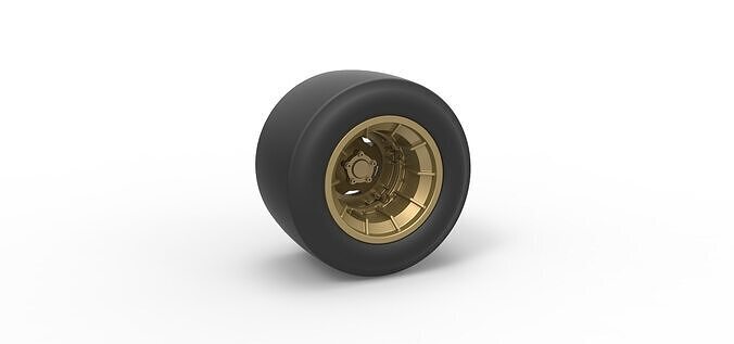 Wheel from Asphalt Modified stock car Version 4 Scale 1 to 25 3D print model