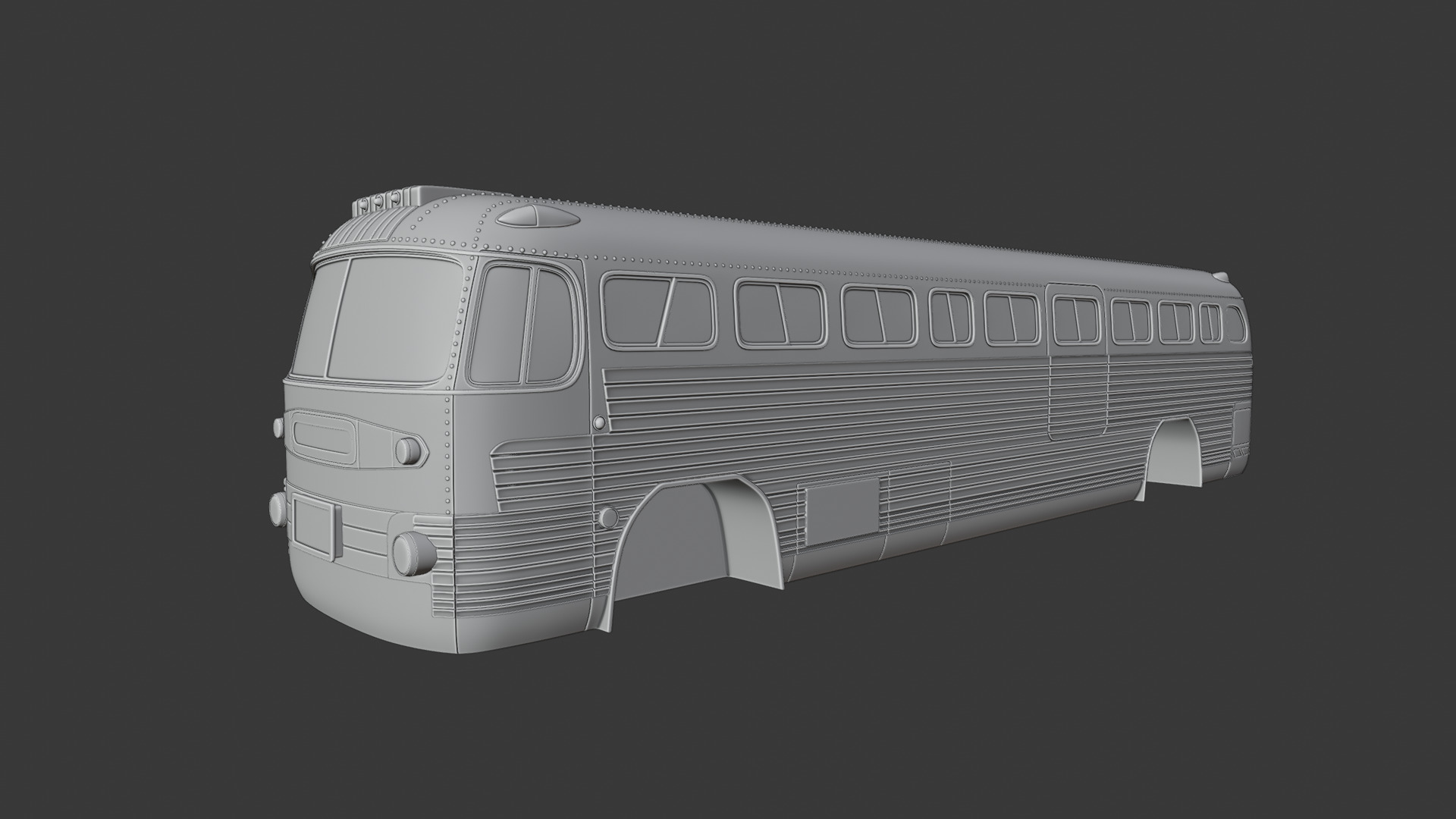 GM PD4104 Coach 3d Print Model 3D print model_11