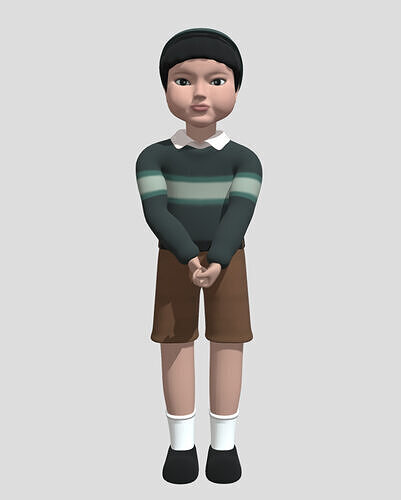 New Version Squid Game Doll ChulSu  3D model