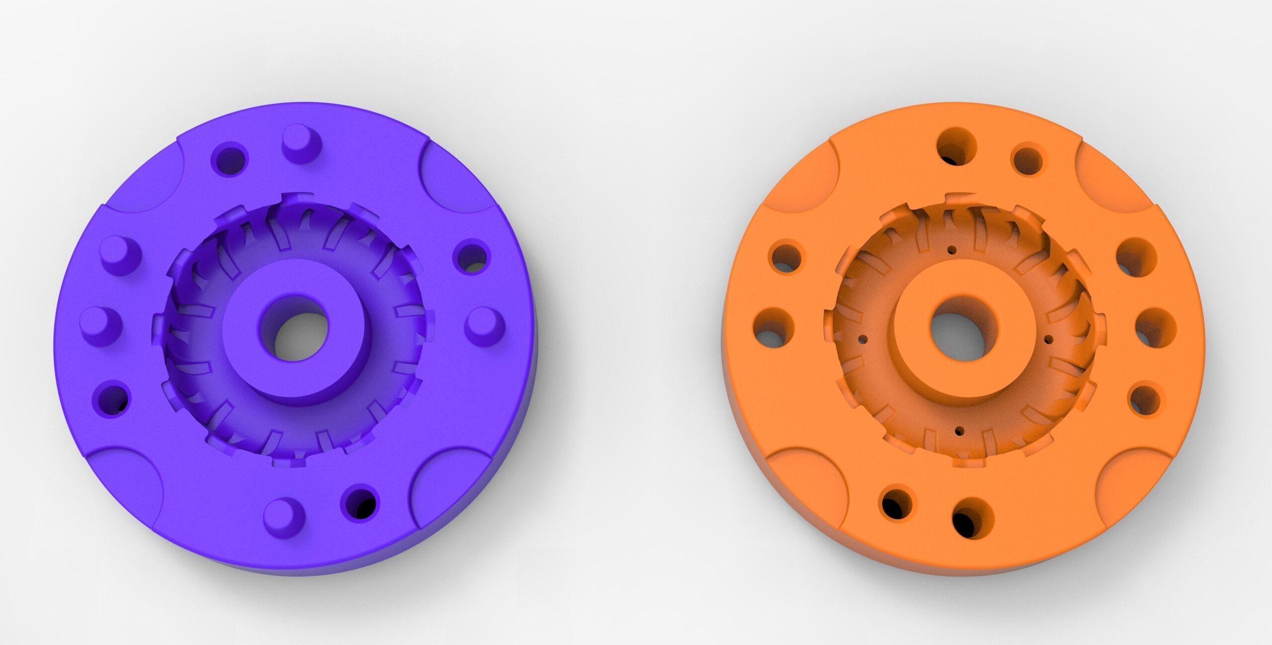 Mold for Tractor tire 44 Scale 3D print model_10