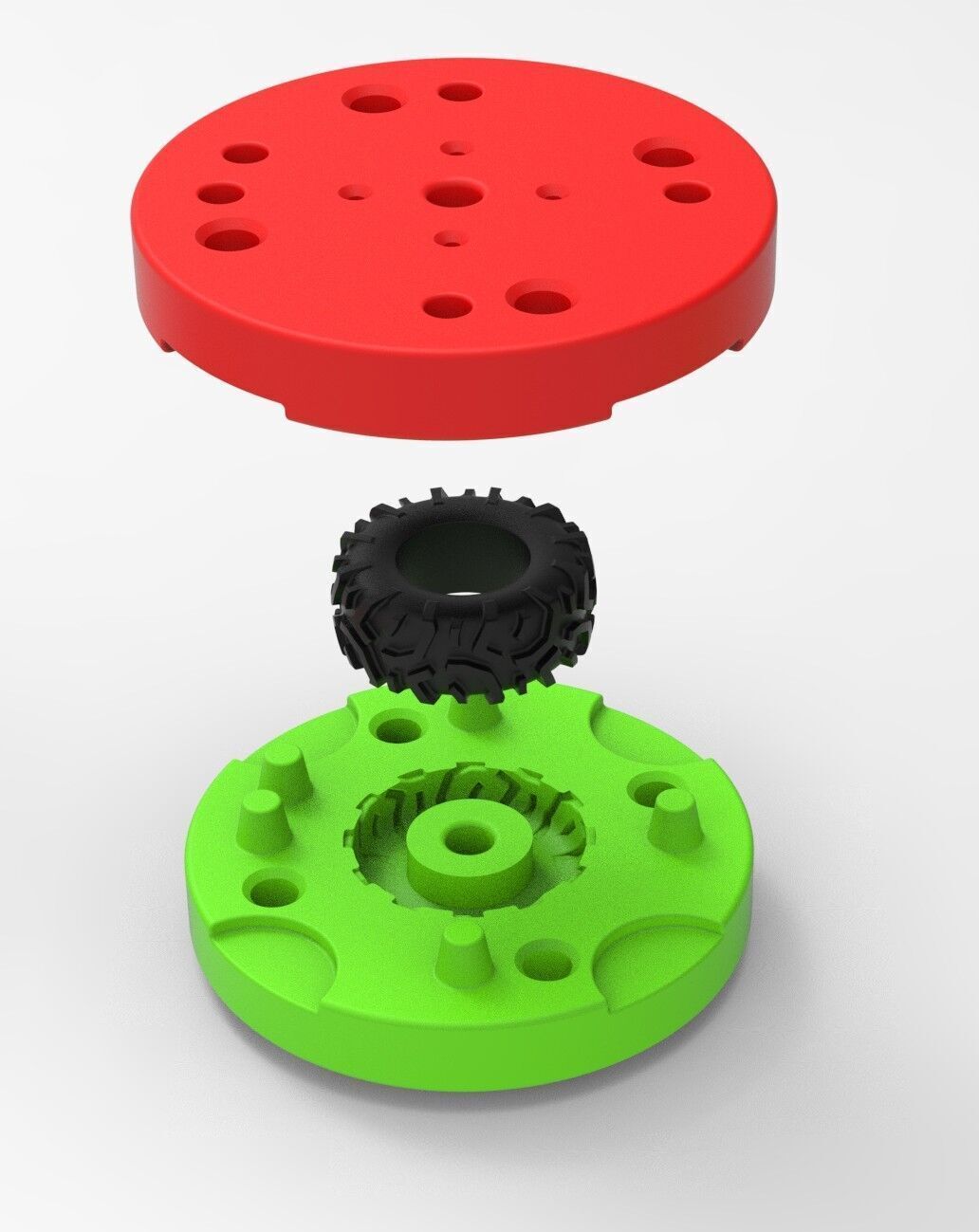 Mold for Tractor tire 44 Scale 3D print model_11