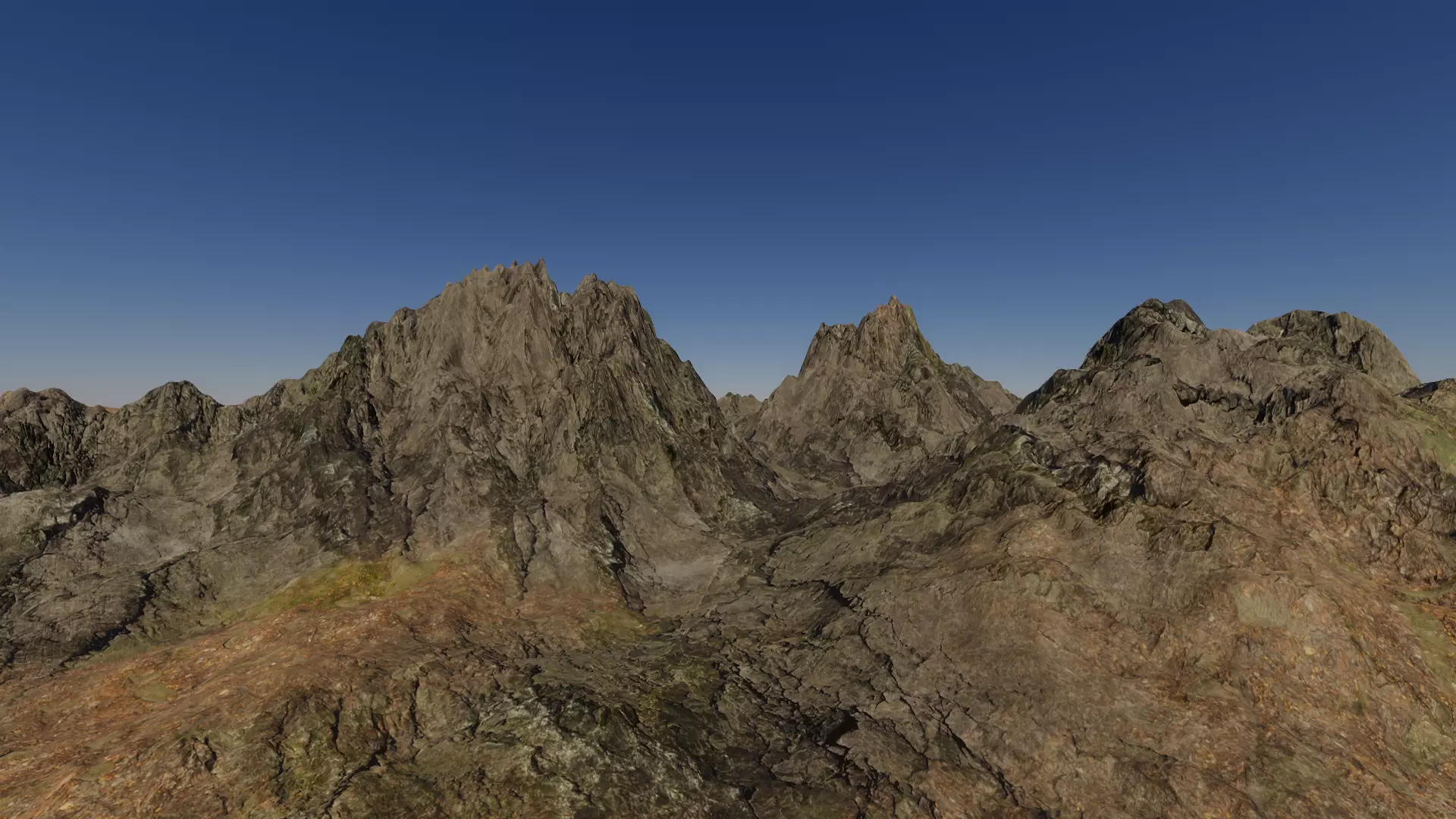 Highlands Terrain Unity Game Ready 3D model_0