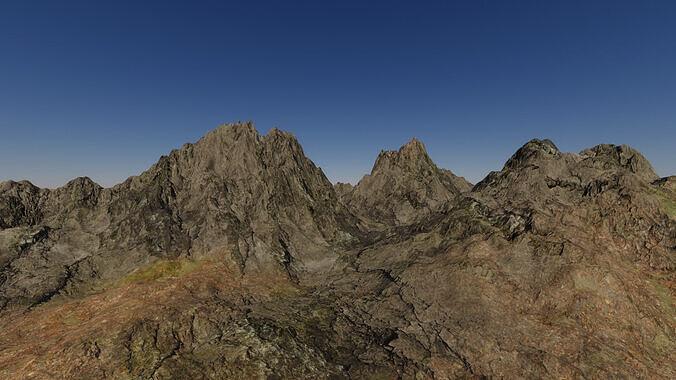Highlands Terrain Unity Game Ready 3D model