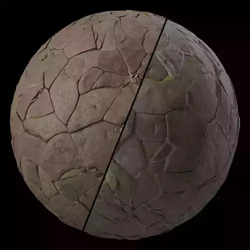 Pavement Materials 105- Brush Rock - Sbsar Pbr 4k Seamless Texture