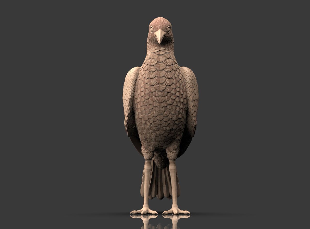 Bird Sculpture 3D print model_7