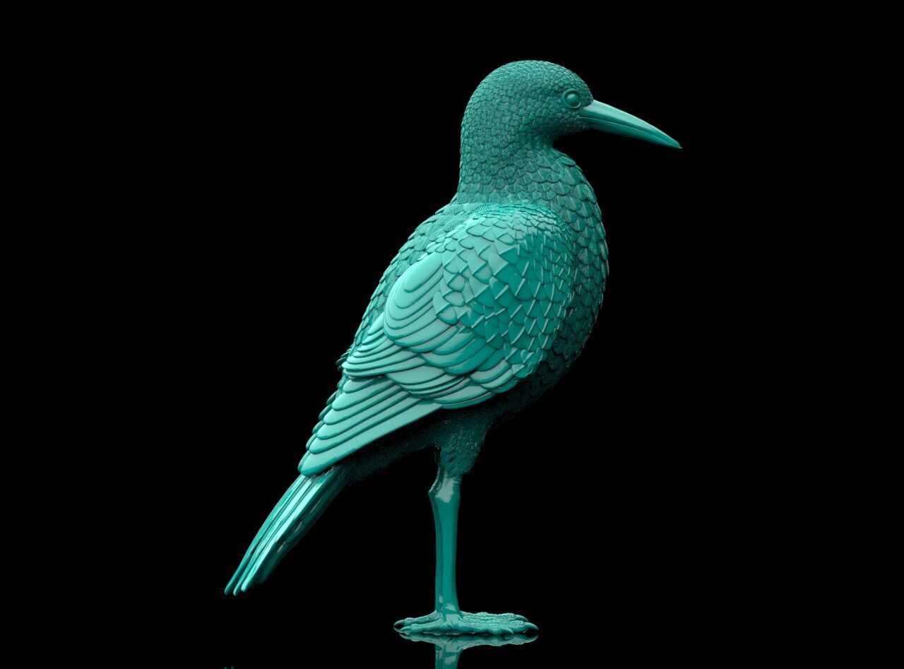 Bird Sculpture 3D print model_20
