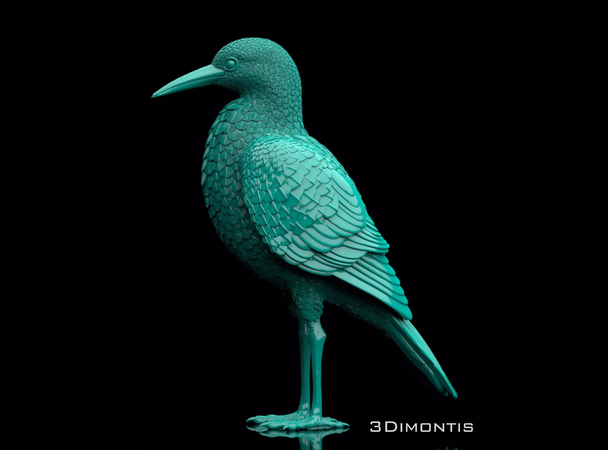 Bird Sculpture 3D print model_0