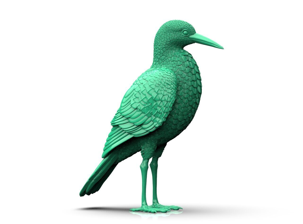 Bird Sculpture 3D print model_2