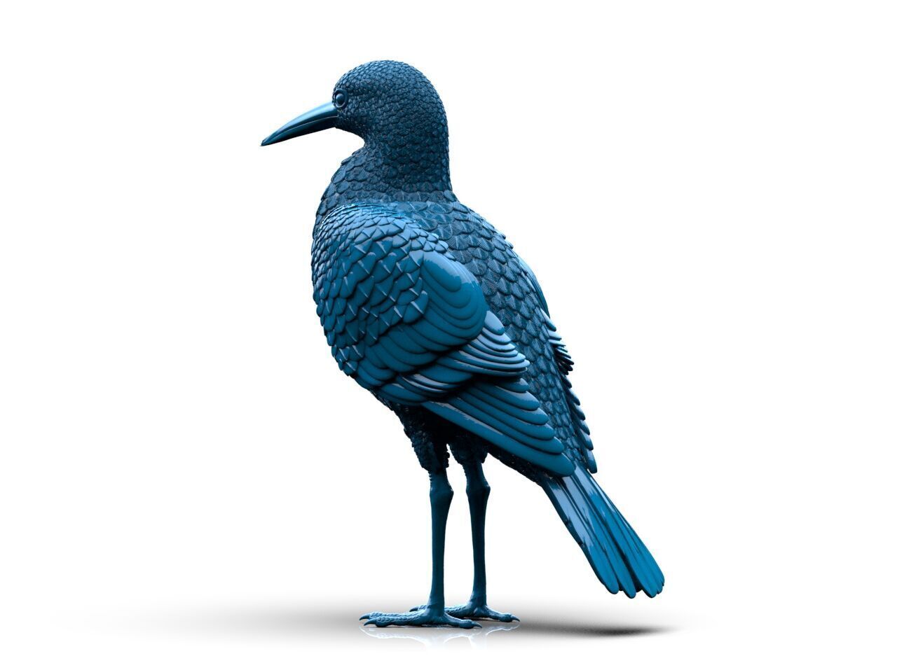 Bird Sculpture 3D print model_5