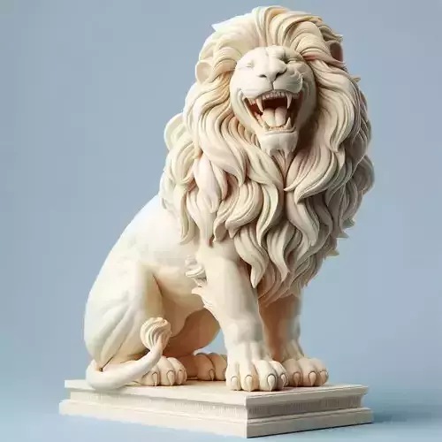 856 Laughing Lion with Majestic Mane  Full Color pug