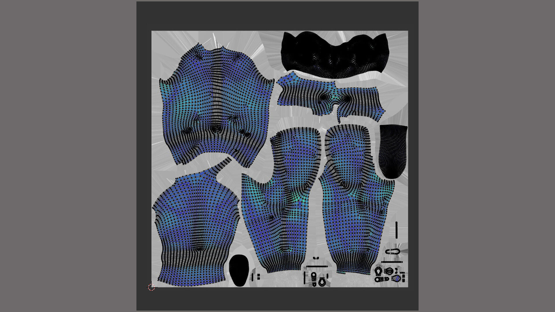 Sci-Fi Helmet p01 Low-poly 3D model_14