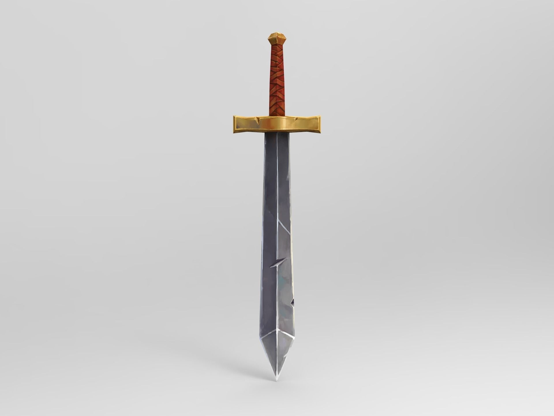 Knight Character Horse Low-poly 3D model_6