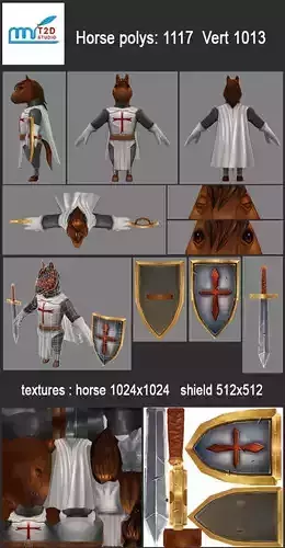 Knight Character Horse