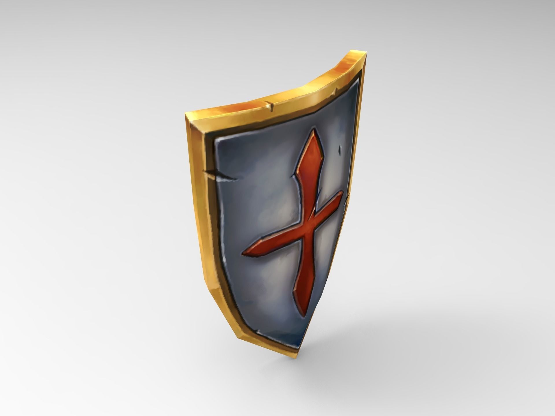 Knight Character Horse Low-poly 3D model_8