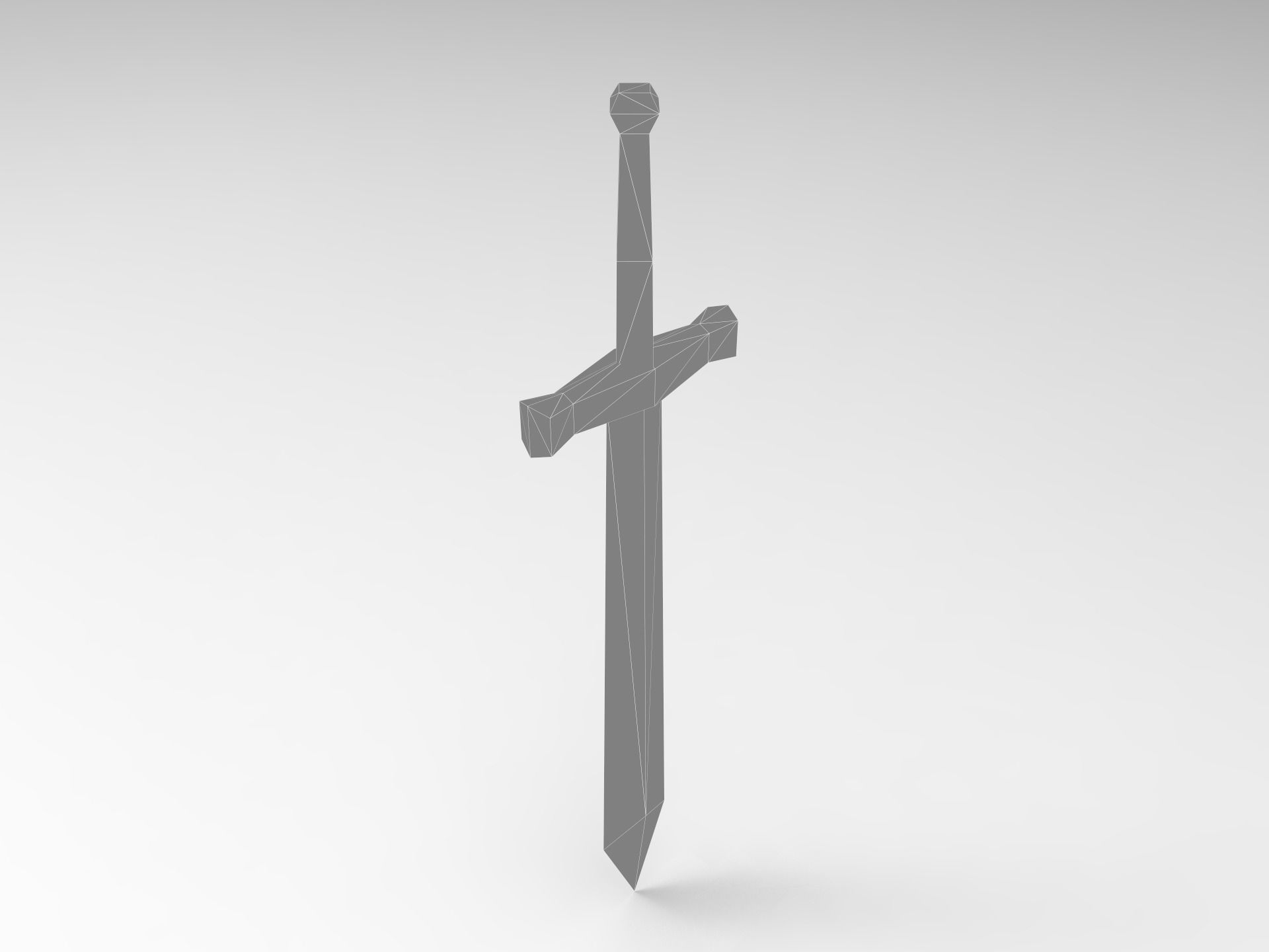 Knight Character Horse Low-poly 3D model_15