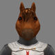 Knight Character Horse Low-poly 3D model_1