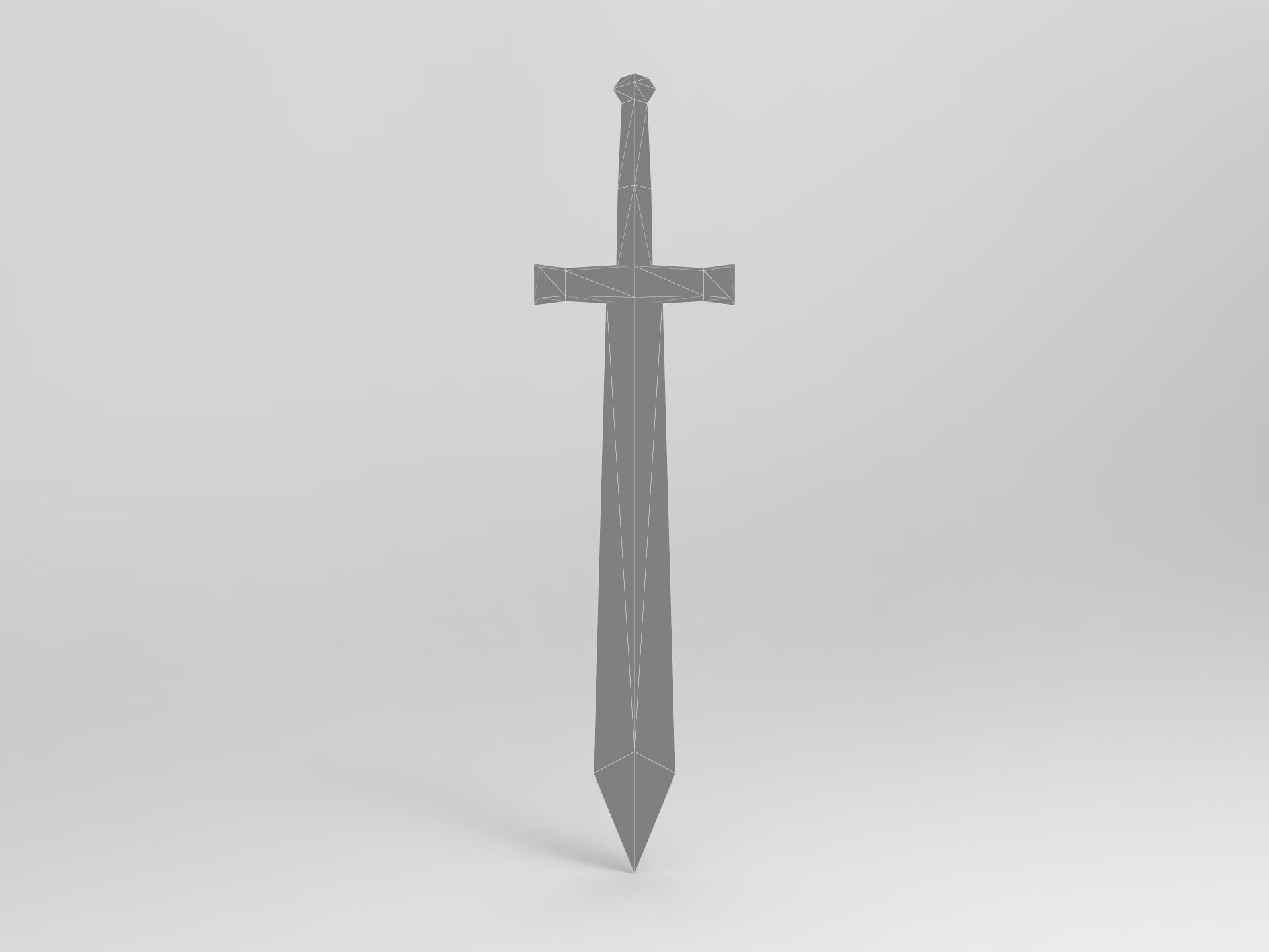 Knight Character Horse Low-poly 3D model_16