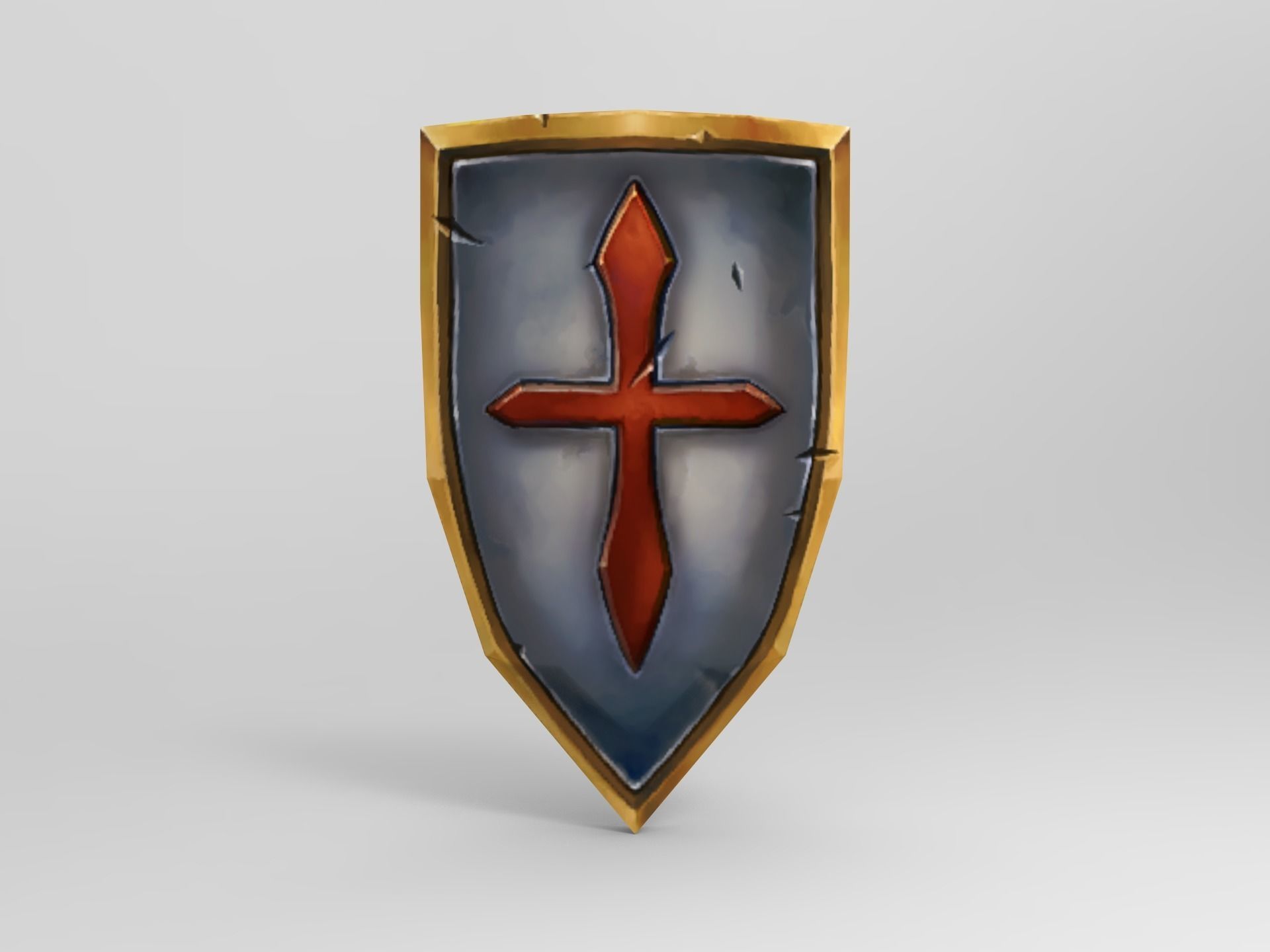 Knight Character Horse Low-poly 3D model_10