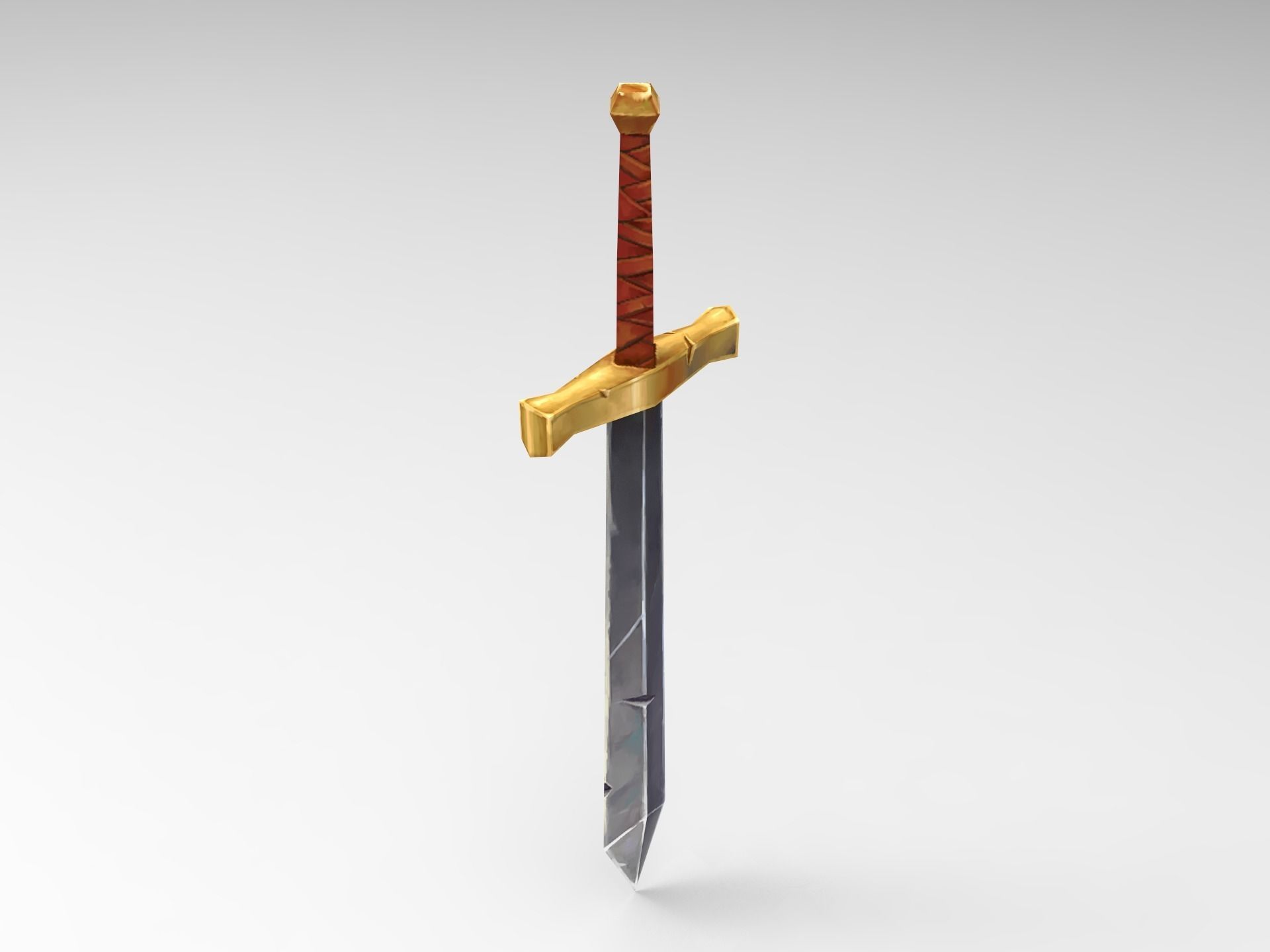 Knight Character Horse Low-poly 3D model_7