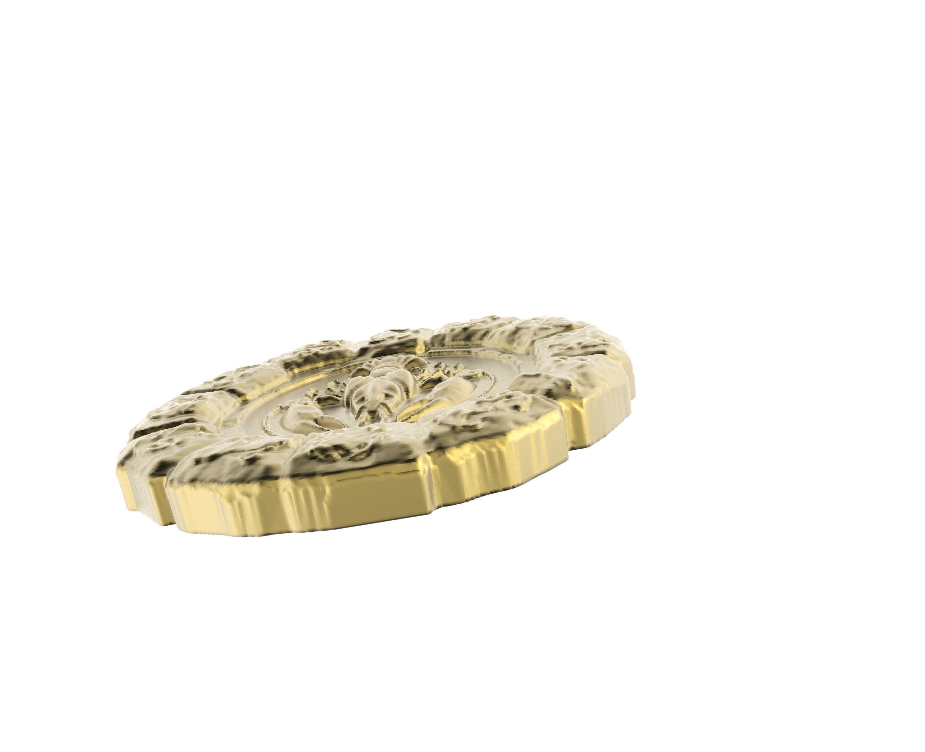 Medal Astro Cancer 3D print model_3