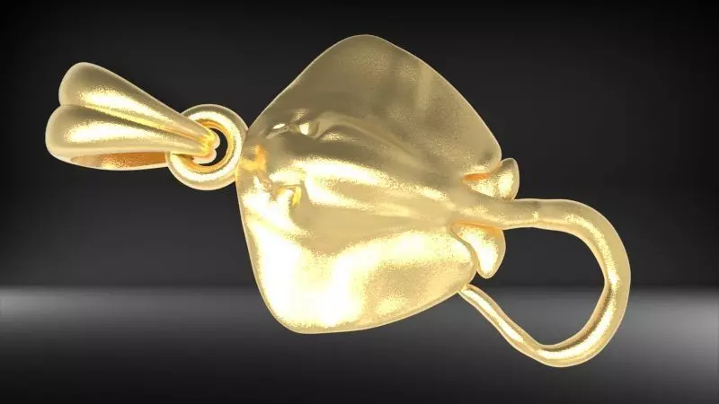 Manta Ray Pendant Jewelry 3D print model