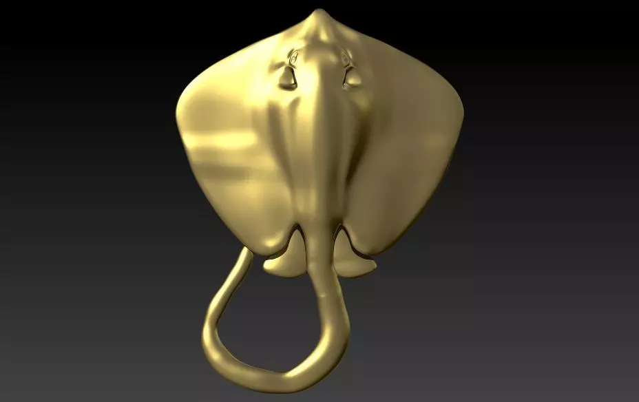Manta Ray Pendant Jewelry 3D print model
