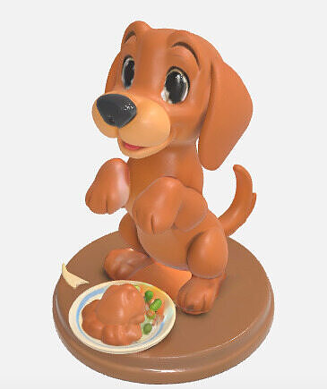 toon dog 3D print model