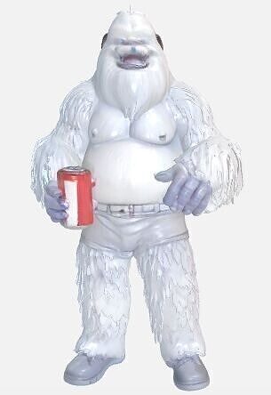 yeti with can 3D print model