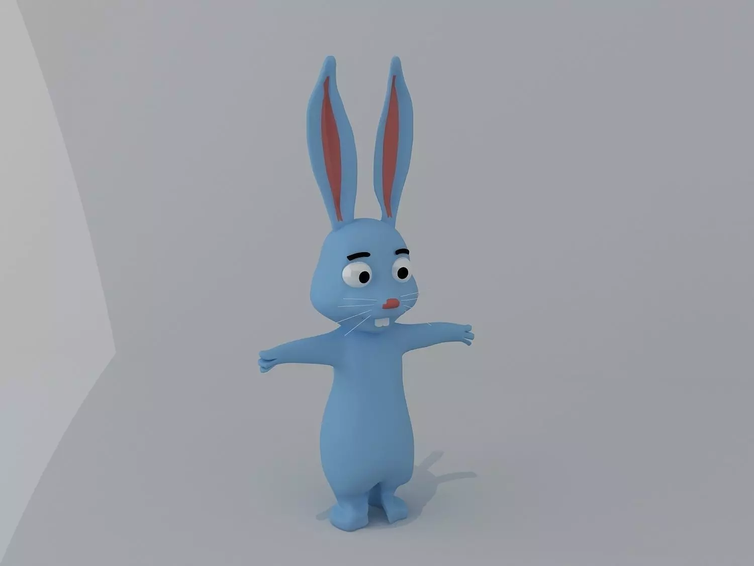 3d model rabbit animal simple  3D model_0