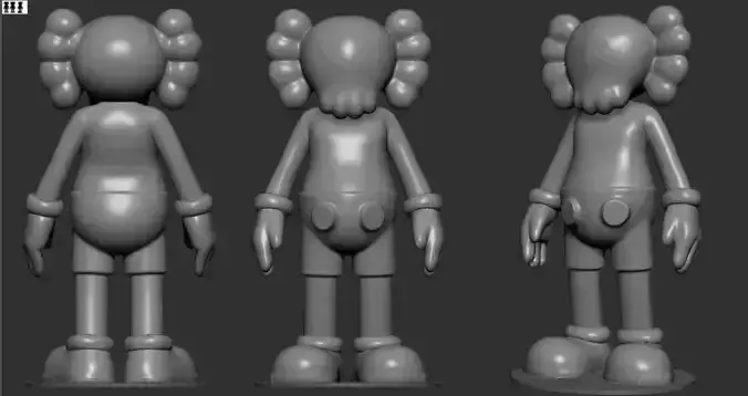 KAWS 3d print ready model