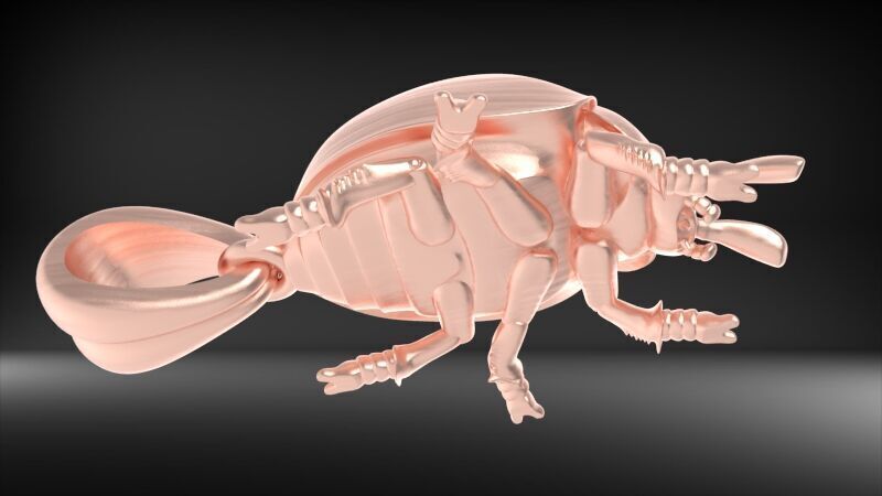 Ladybug Pendant Necklace charm Bracelet Jewelry  3D print model_20