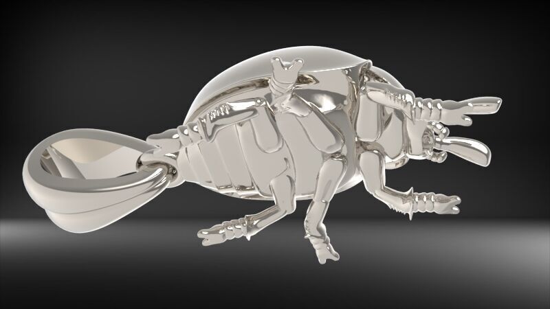 Ladybug Pendant Necklace charm Bracelet Jewelry  3D print model_15