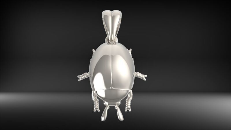 Ladybug Pendant Necklace charm Bracelet Jewelry  3D print model_11