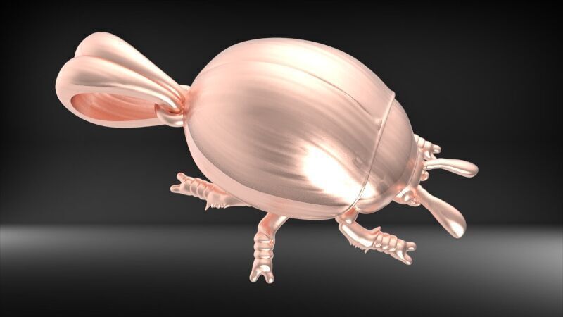 Ladybug Pendant Necklace charm Bracelet Jewelry  3D print model_9