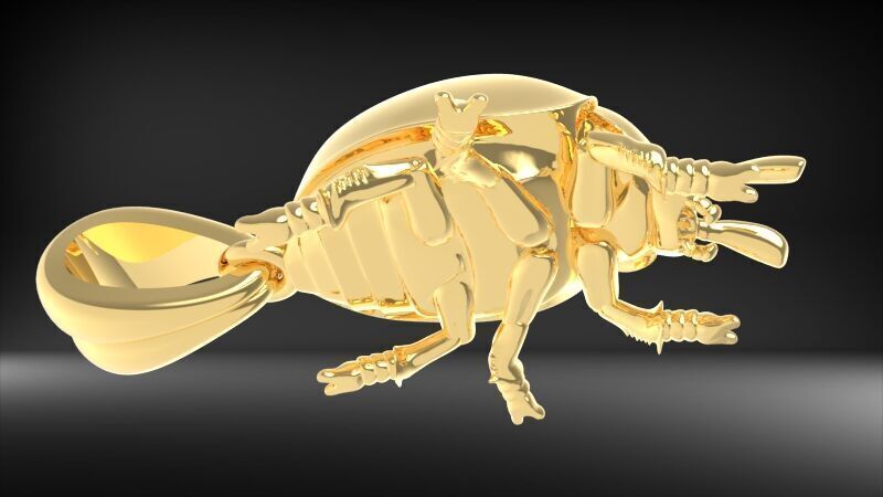 Ladybug Pendant Necklace charm Bracelet Jewelry  3D print model_14