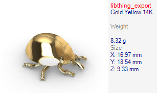 Ladybug Pendant Necklace charm Bracelet Jewelry  3D print model_30