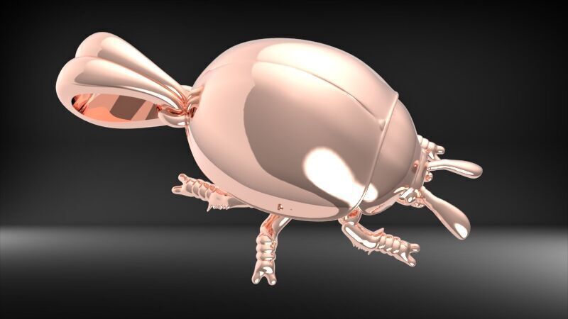 Ladybug Pendant Necklace charm Bracelet Jewelry  3D print model_3