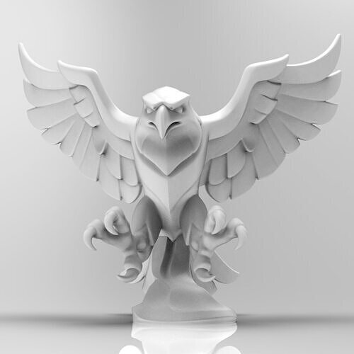 Majestic Eagle Sculpture 3D print model