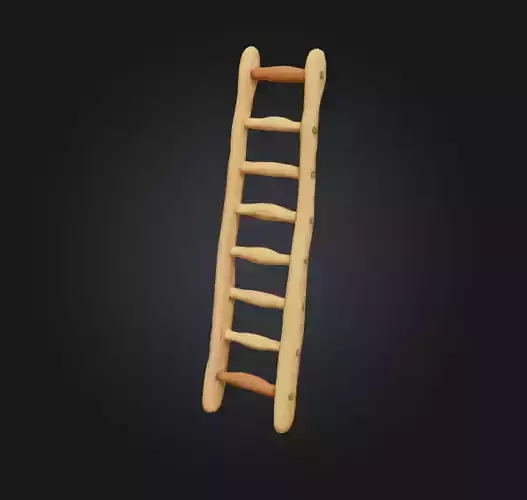 Cartoon Wooden Ladder