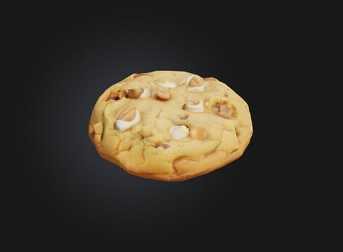 Macadamia Nut Cookie 3D model 3