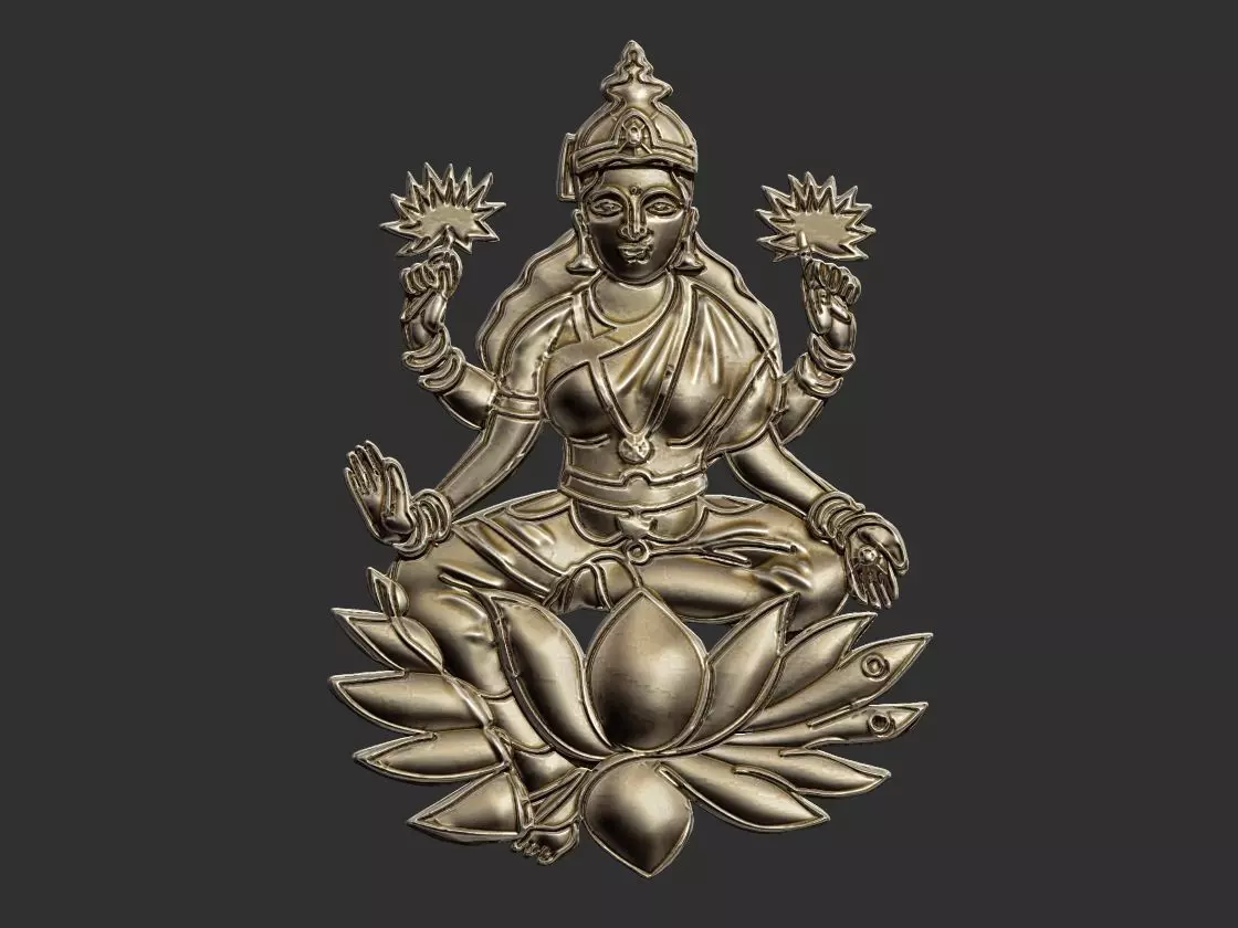 Lakshmi Relief 3D print model_0