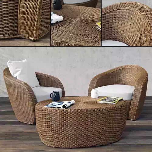 VARASCHIN Bolero Lounge Chair  3D model